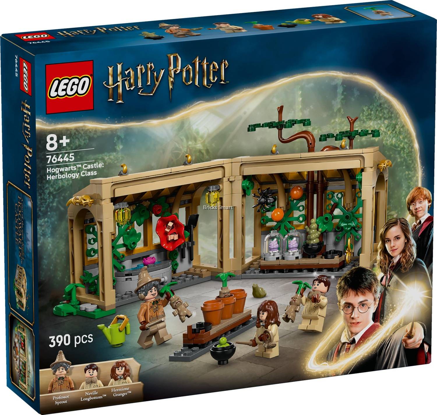 LEGO 76445 Harry Potter Hogwarts Castle: Herbology Class Building Toy Set  (390 Pieces)