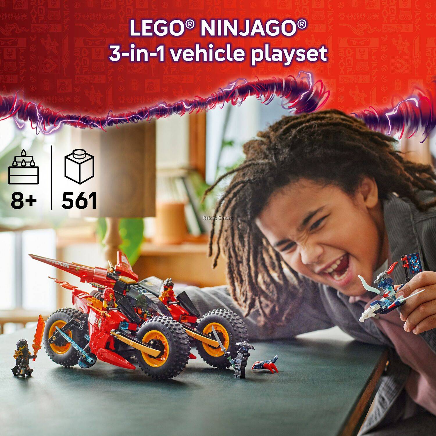 LEGO 71844 NINJAGO Ninja Combat Vehicle Building Toy Set