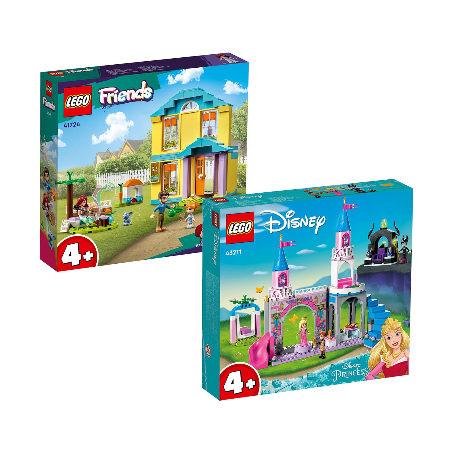 Bundle LEGO 41724 Friends Paisleys House + LEGO 43211 Disney Auroras Castle
