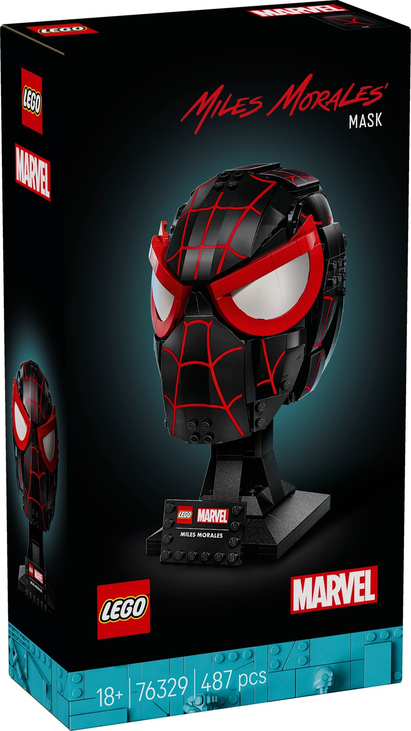 LEGO 76329 Marvel Miles Morales' Mask Building Kit (487 Pieces)